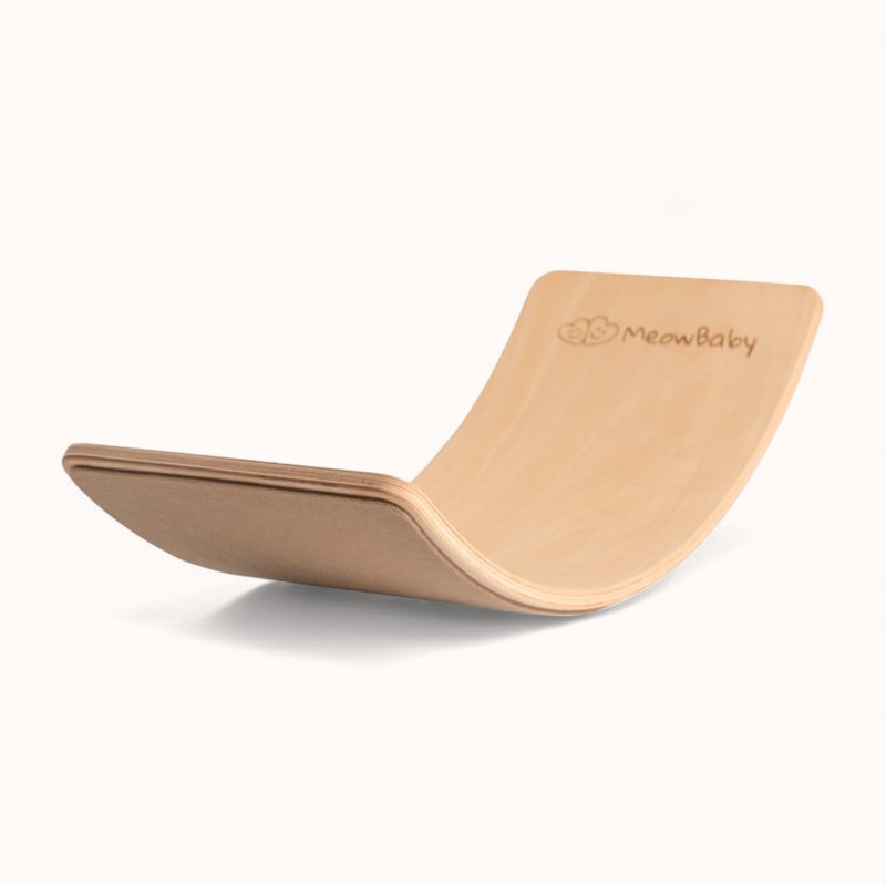 Planche d'Équilibre Montessori Feutrine Beige