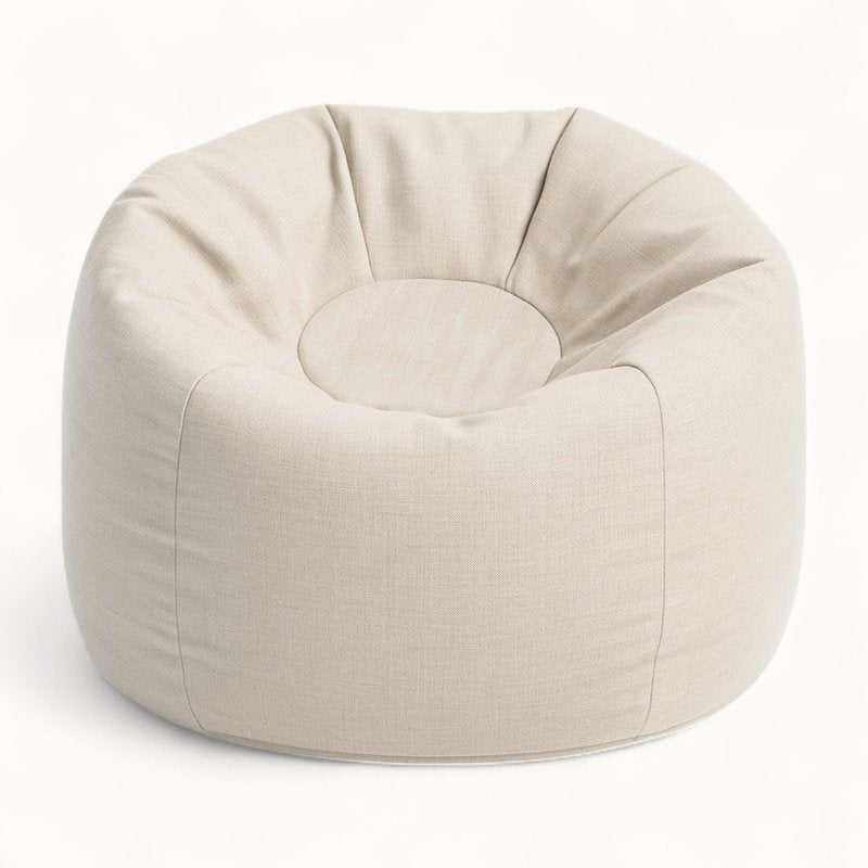 Pouf de Salon pour Enfant en Tissu Technique beige