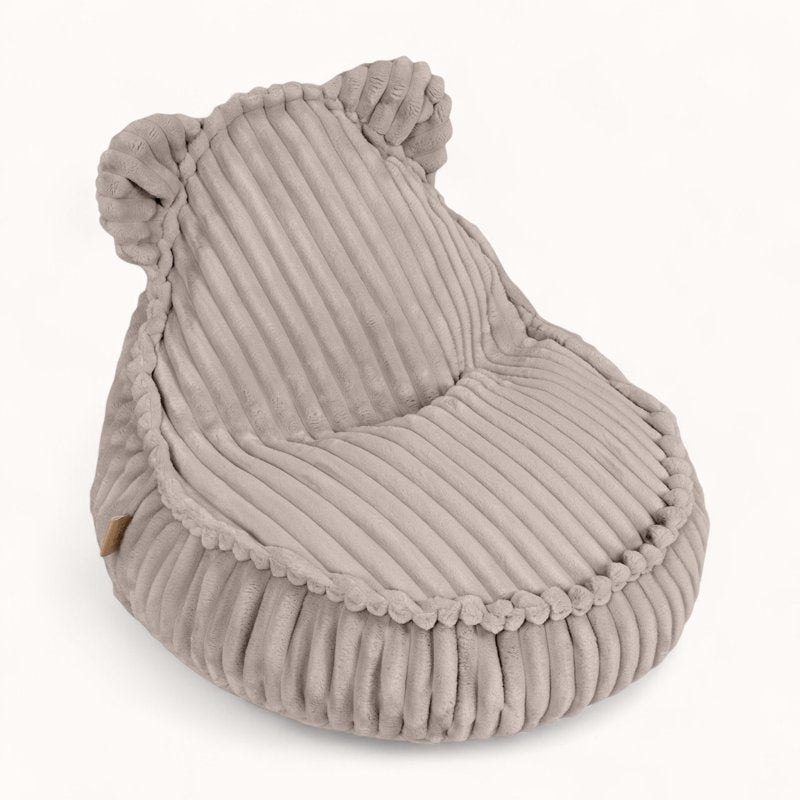 Pouf Peluche pour Enfant en Velours Boudoir beige sable