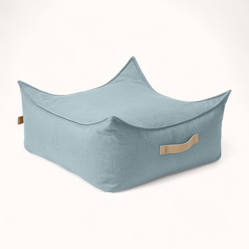 Siège Pouf pour Enfant en Tissu Technique bleu