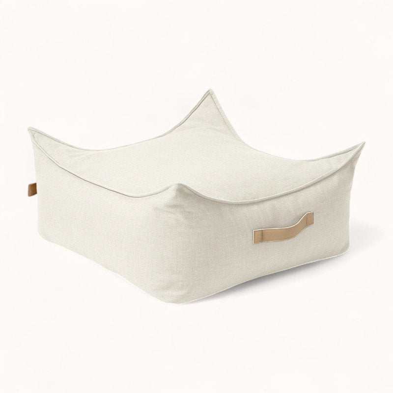 Siège Pouf pour Enfant en Tissu Technique beige