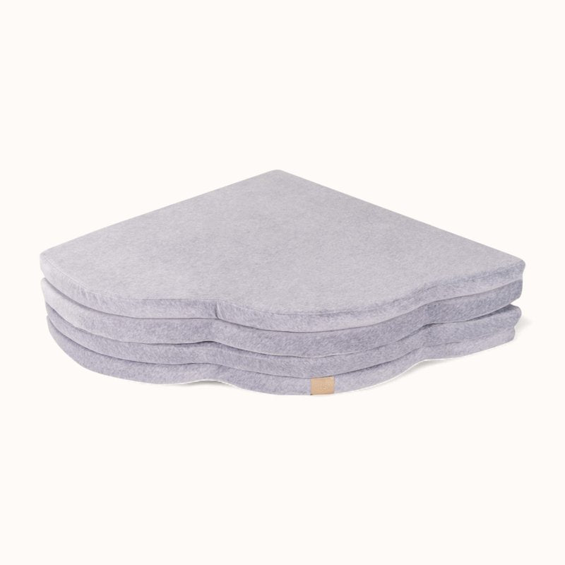 Tapis de Sol Bébé Epais Velours Gris
