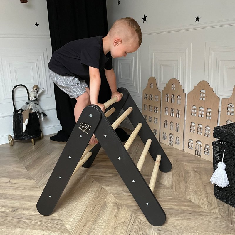 Triangle de Pikler Pliable Noir