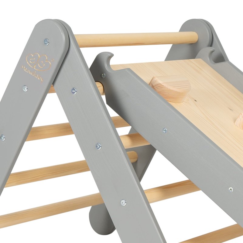 Triangle d'Escalade en Bois Gris
